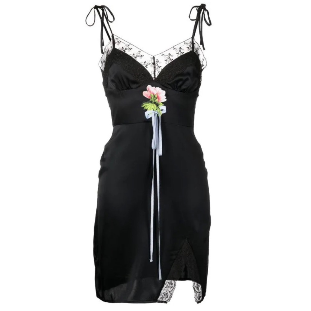 Cynthia Rowley Silk Slip Mini Dress